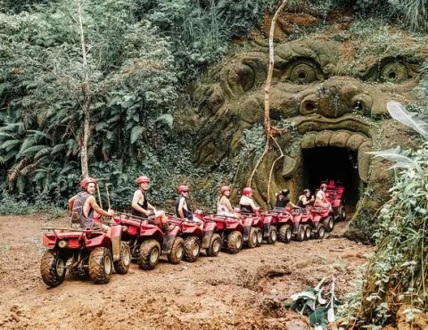 ATV Quad Bike Bali with Waterfall Gorilla Cave and Lunch